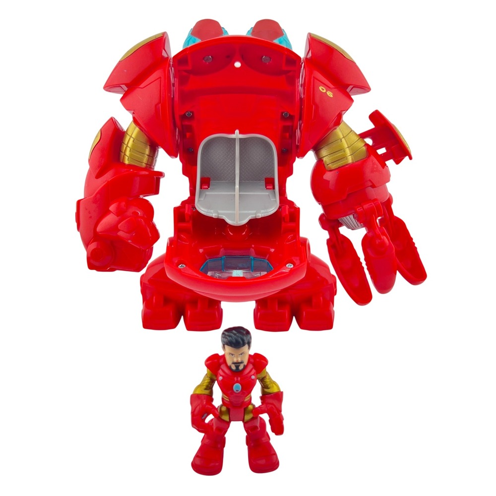 Hasbro Playskool Heroes Marvel Super Adventures Armor Iron Man Hulk Buster Robot